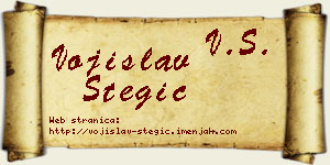 Vojislav Stegić vizit kartica